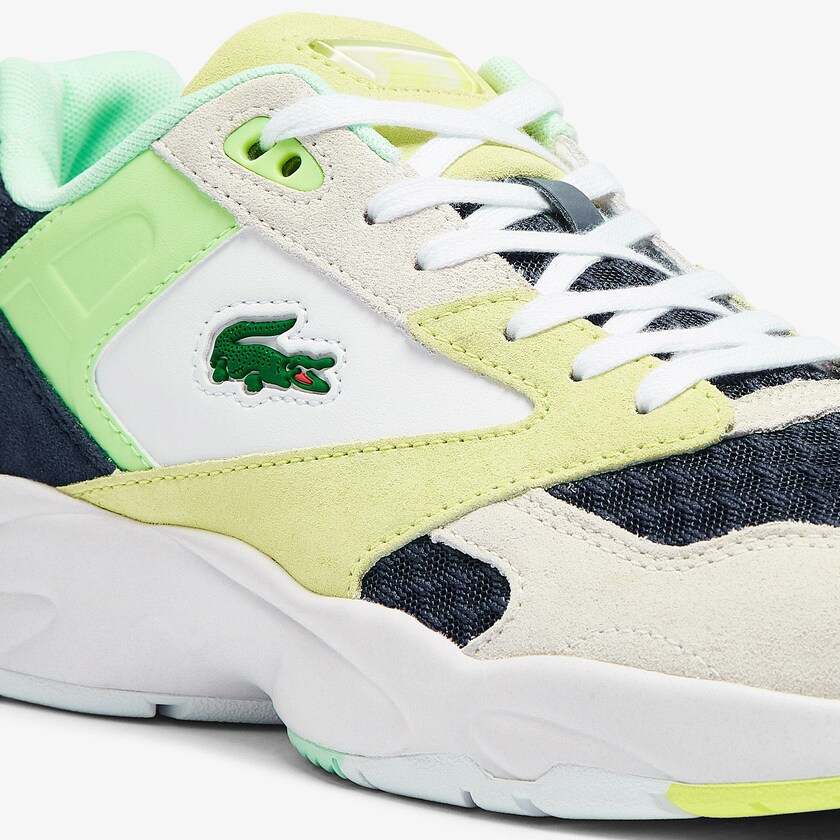 Sapatilhas Azuis Escuro Luz Azuis Masculino Lacoste Storm 96 Lo Suede and Mesh MP3-12791I0