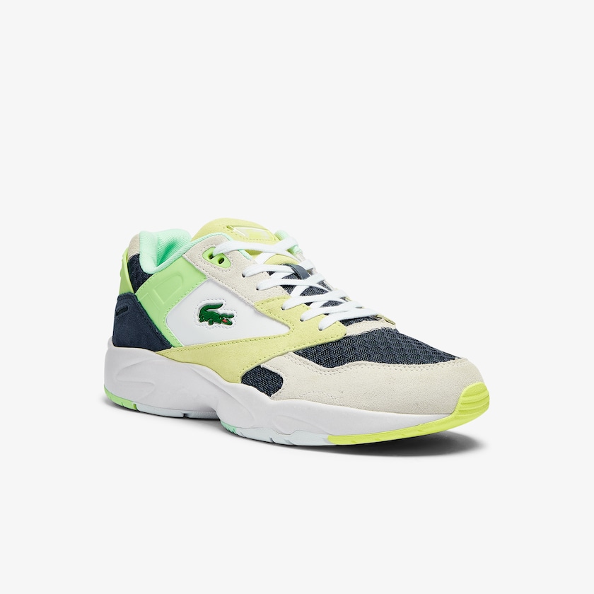 Sapatilhas Azuis Escuro Luz Azuis Masculino Lacoste Storm 96 Lo Suede and Mesh MP3-12791I0