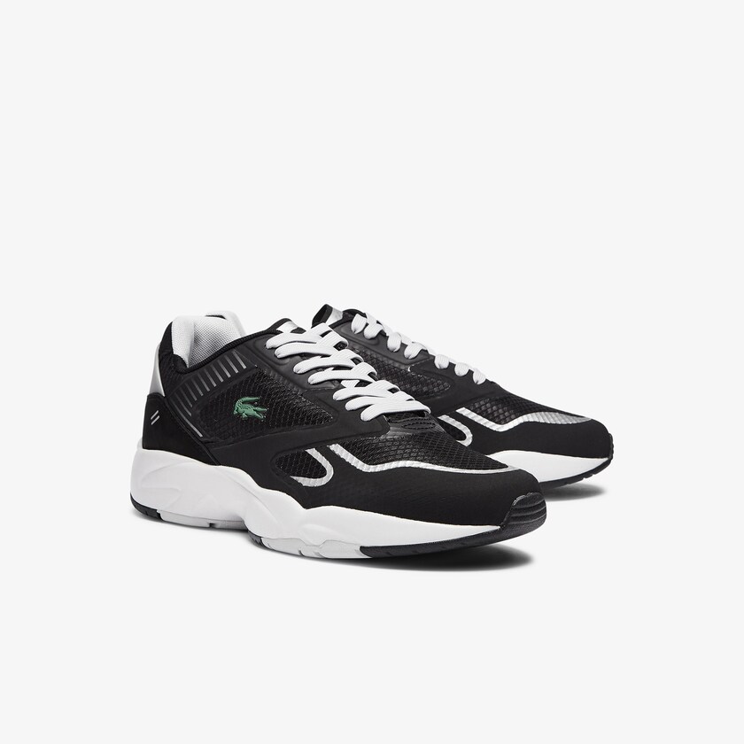 Sapatilhas Pretas Luz Cinzentas Masculino Lacoste Storm 96 Nano Textile AH4-21102Y9