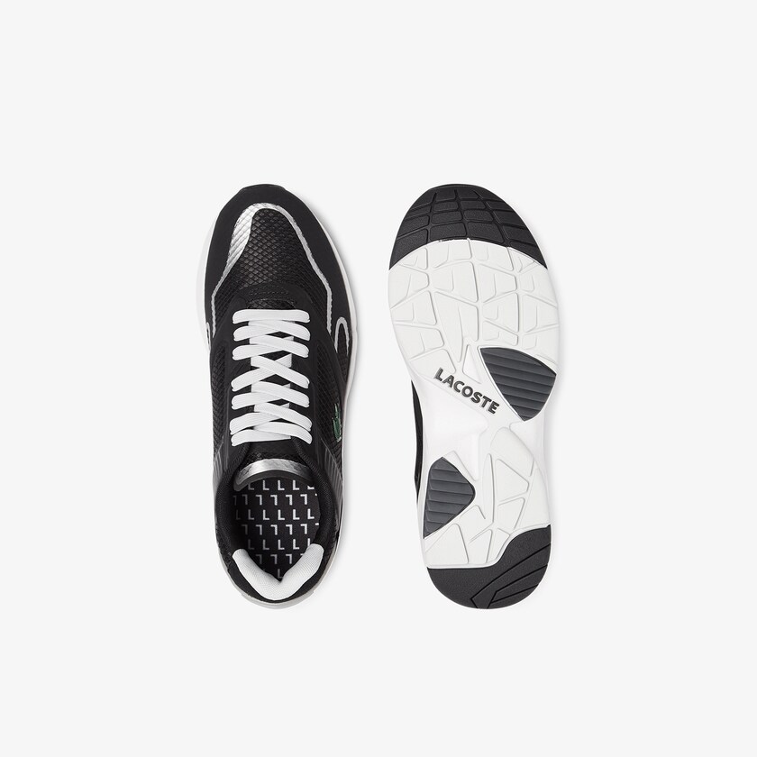 Sapatilhas Pretas Luz Cinzentas Masculino Lacoste Storm 96 Nano Textile AH4-21102Y9