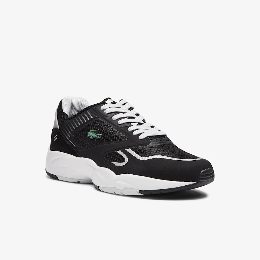 Sapatilhas Pretas Luz Cinzentas Masculino Lacoste Storm 96 Nano Textile AH4-21102Y9