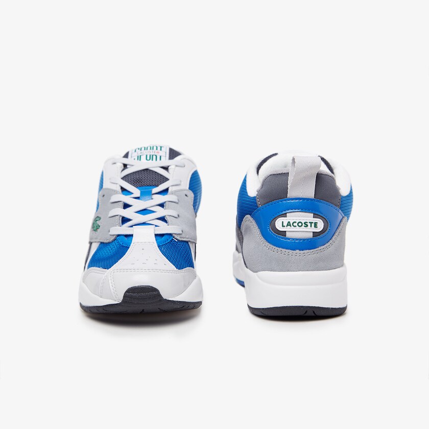 Sapatilhas Cinzentas Azuis Masculino Lacoste Storm 96 Textile and Suede IY0-72327M9