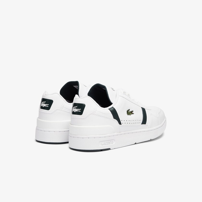 Sapatilhas Branco Masculino Lacoste T-Clip Leather YM0-47204O1