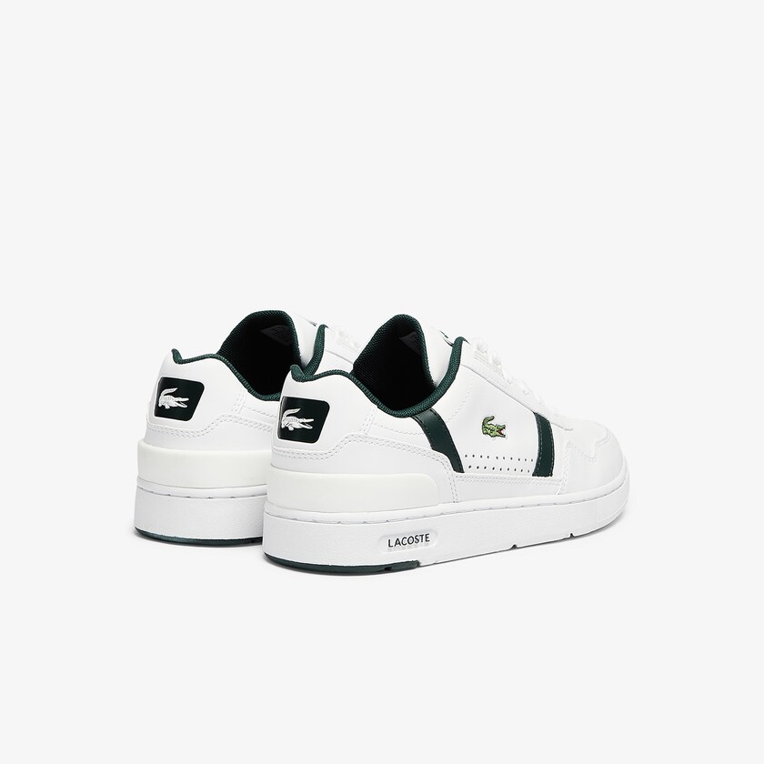 Sapatilhas Branco Feminino Lacoste T-Clip Leather and Synthetic Perforated MG2-20912M0