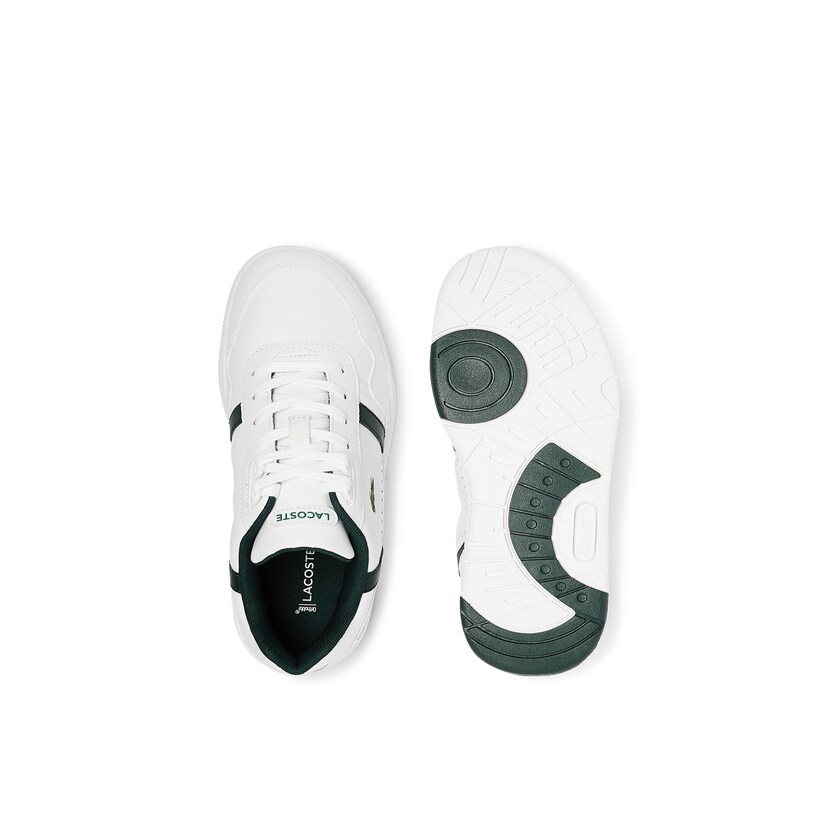 Sapatilhas Branco Feminino Lacoste T-Clip Leather and Synthetic Perforated MG2-20912M0