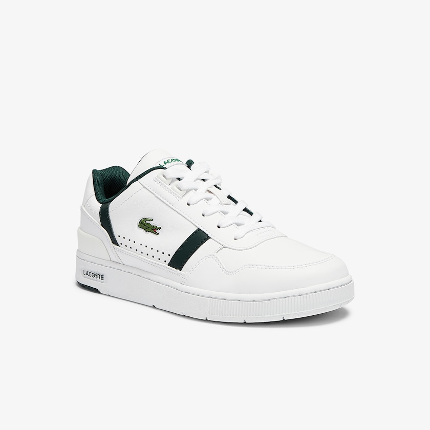 Sapatilhas Branco Feminino Lacoste T-Clip Leather and Synthetic Perforated MG2-20912M0