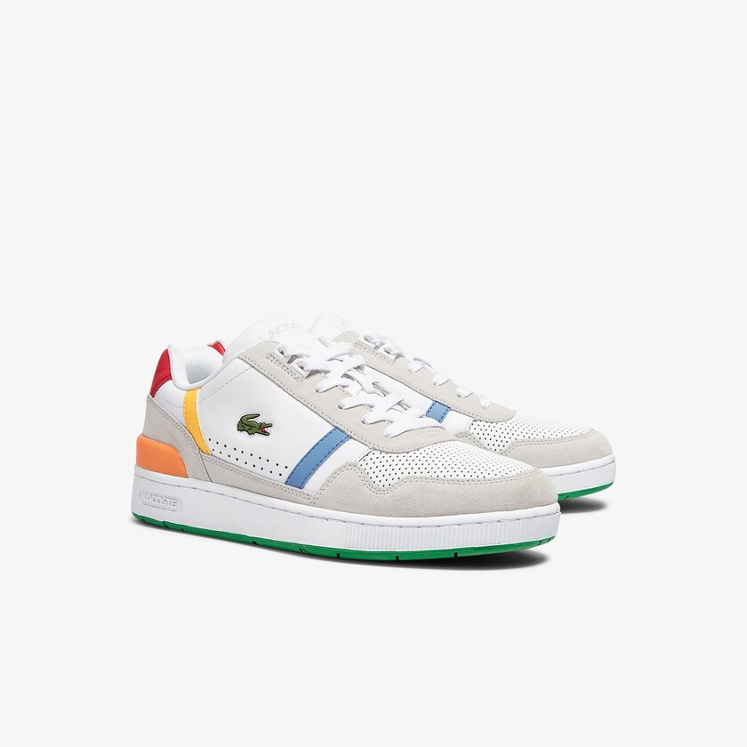 Sapatilhas Branco Verdes Masculino Lacoste T-Clip x Polaroid TG2-47334C4