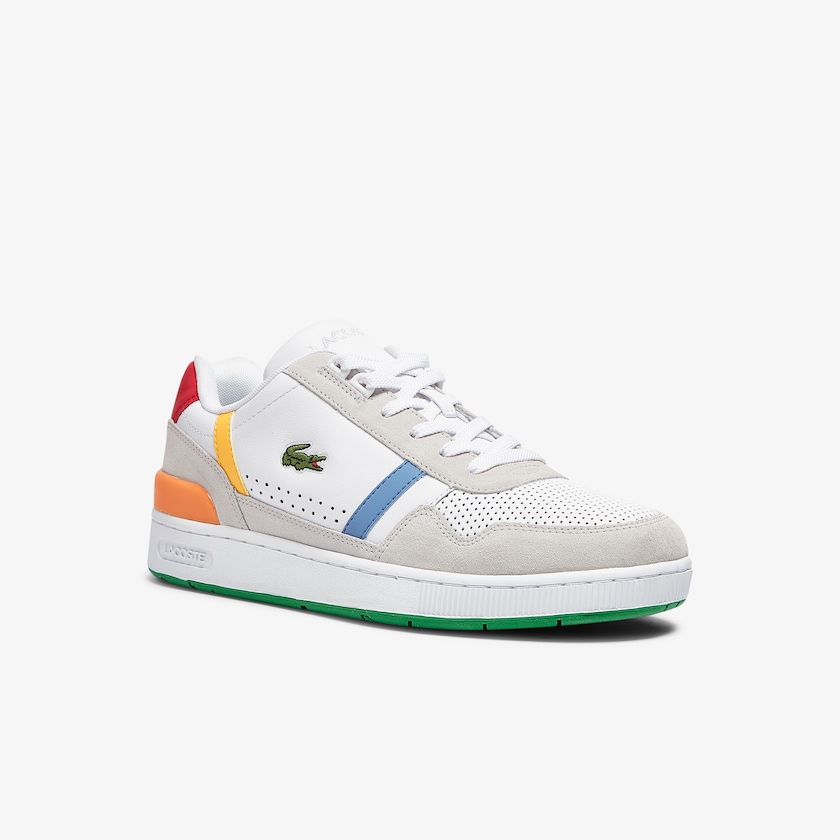 Sapatilhas Branco Verdes Masculino Lacoste T-Clip x Polaroid TG2-47334C4