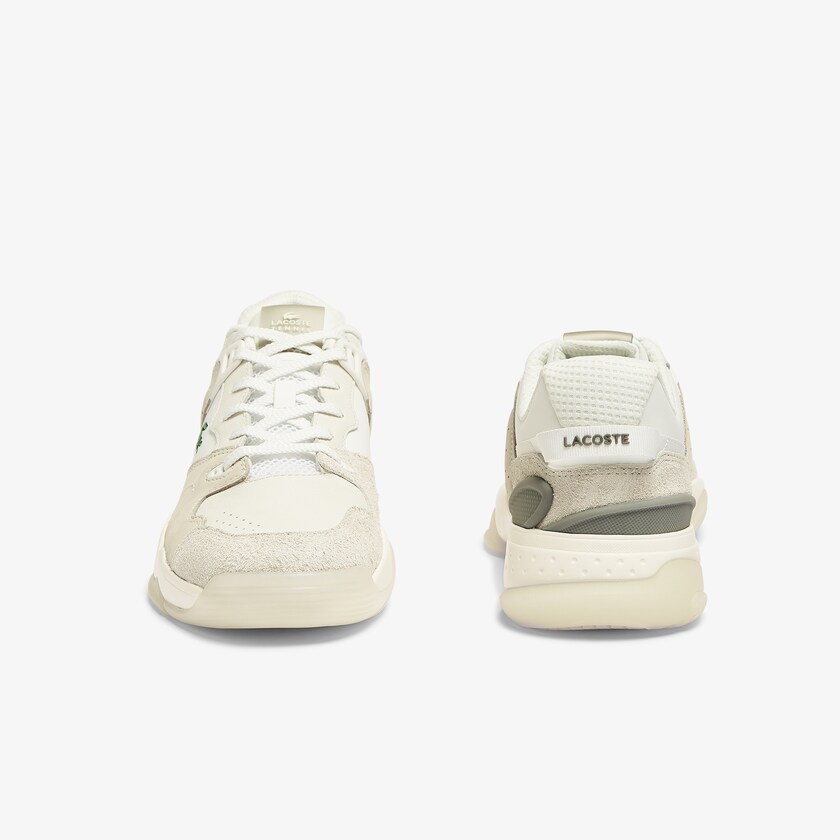 Sapatilhas Branco Branco Masculino Lacoste T-Point Leather and Suede AV4-16721Z0
