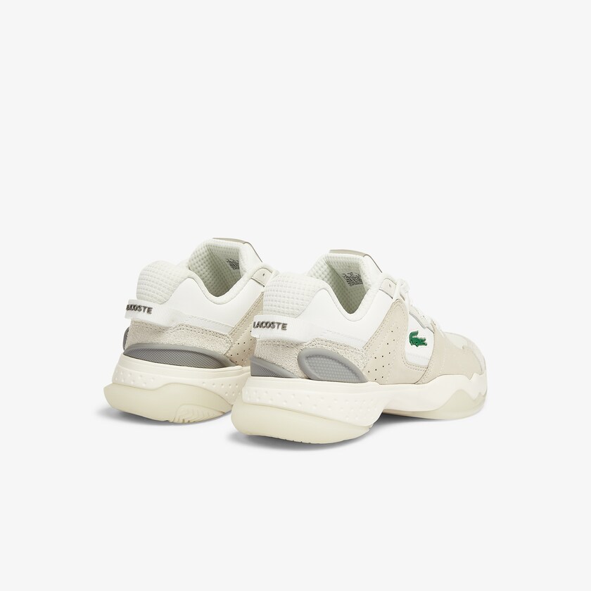 Sapatilhas Branco Branco Feminino Lacoste T-Point Nubuck Leather MA3-50835K9