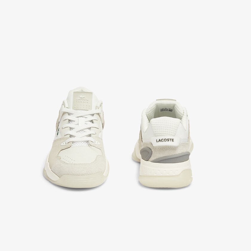 Sapatilhas Branco Branco Feminino Lacoste T-Point Nubuck Leather MA3-50835K9