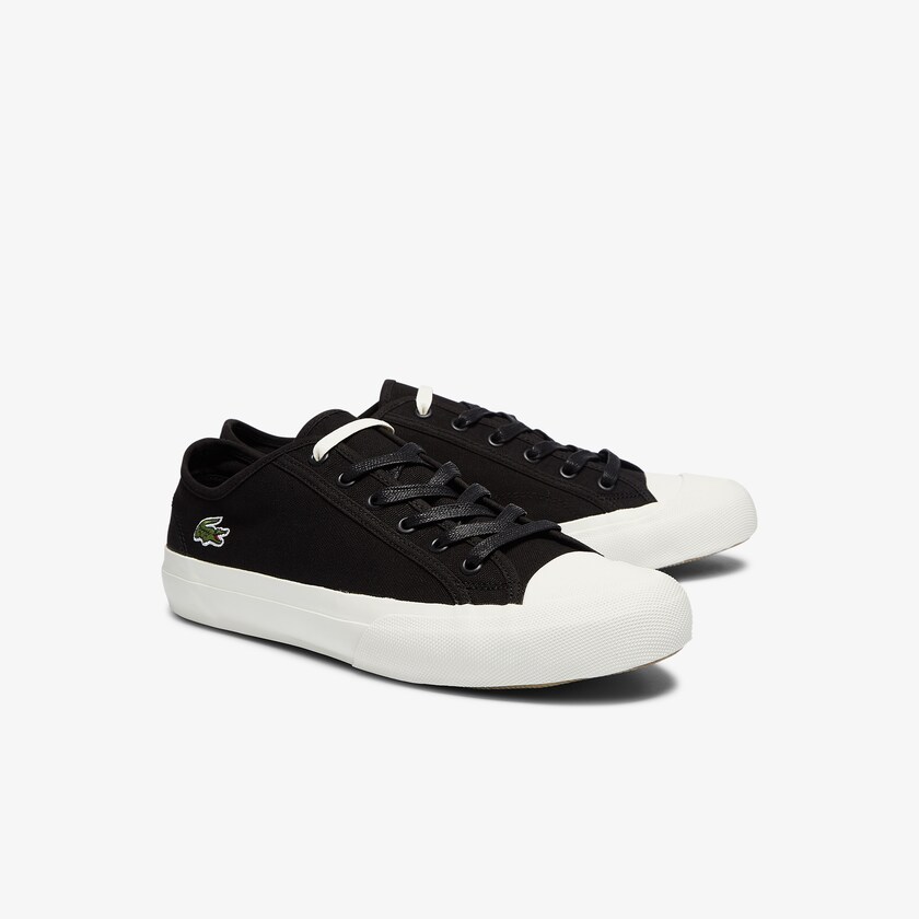 Sapatilhas Pretas Cinzentas Masculino Lacoste Topskill Cotton Canvas LI0-82928D0