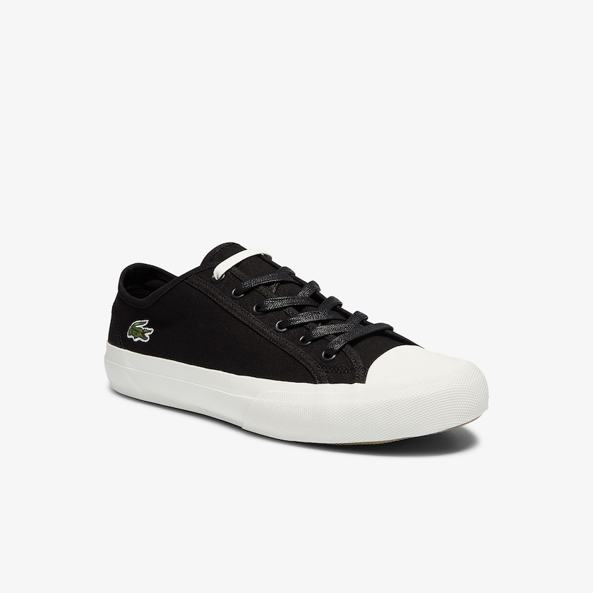 Sapatilhas Pretas Cinzentas Masculino Lacoste Topskill Cotton Canvas LI0-82928D0