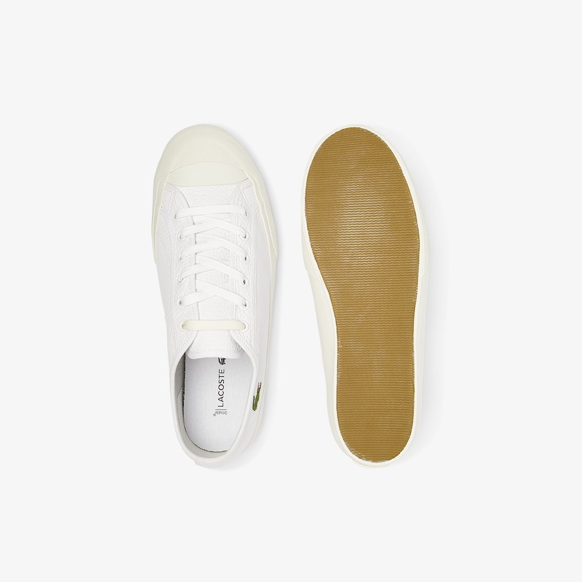 Sapatilhas Branco Cinzentas Masculino Lacoste Topskill Leather EL7-46044X1