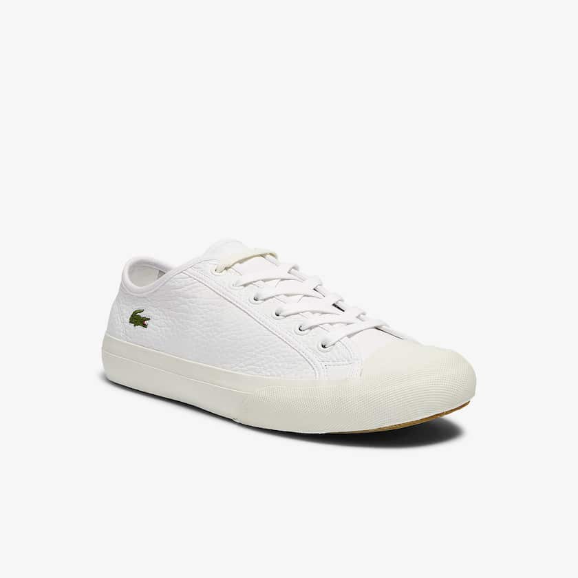 Sapatilhas Branco Cinzentas Masculino Lacoste Topskill Leather EL7-46044X1