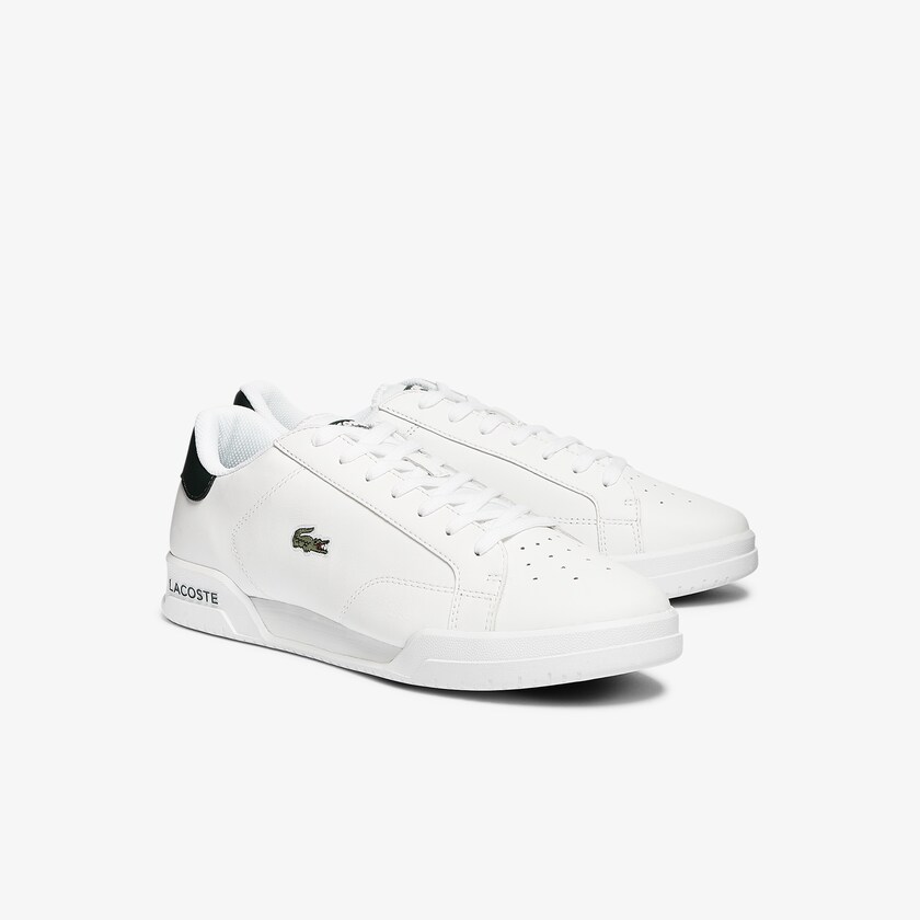 Sapatilhas Branco Masculino Lacoste Twin Serve Leather Colour-Pop QB7-13121C9