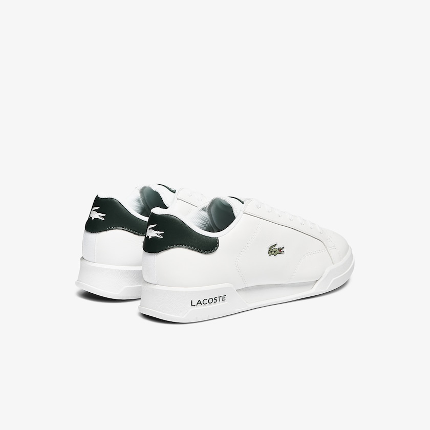 Sapatilhas Branco Masculino Lacoste Twin Serve Leather Colour-Pop QB7-13121C9