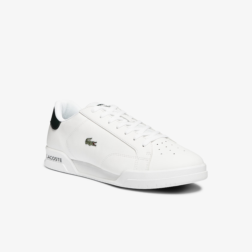 Sapatilhas Branco Masculino Lacoste Twin Serve Leather Colour-Pop QB7-13121C9