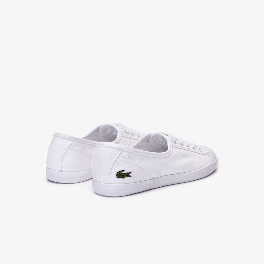 Sapatilhas Branco Feminino Lacoste Ziane Canvas LW8-48844G2