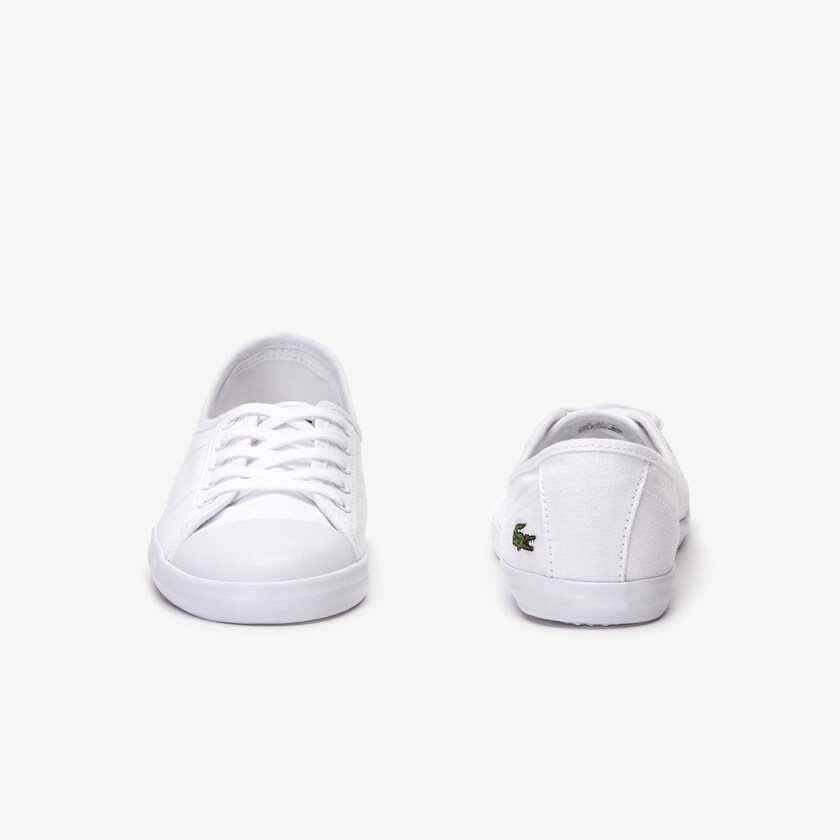 Sapatilhas Branco Feminino Lacoste Ziane Canvas LW8-48844G2