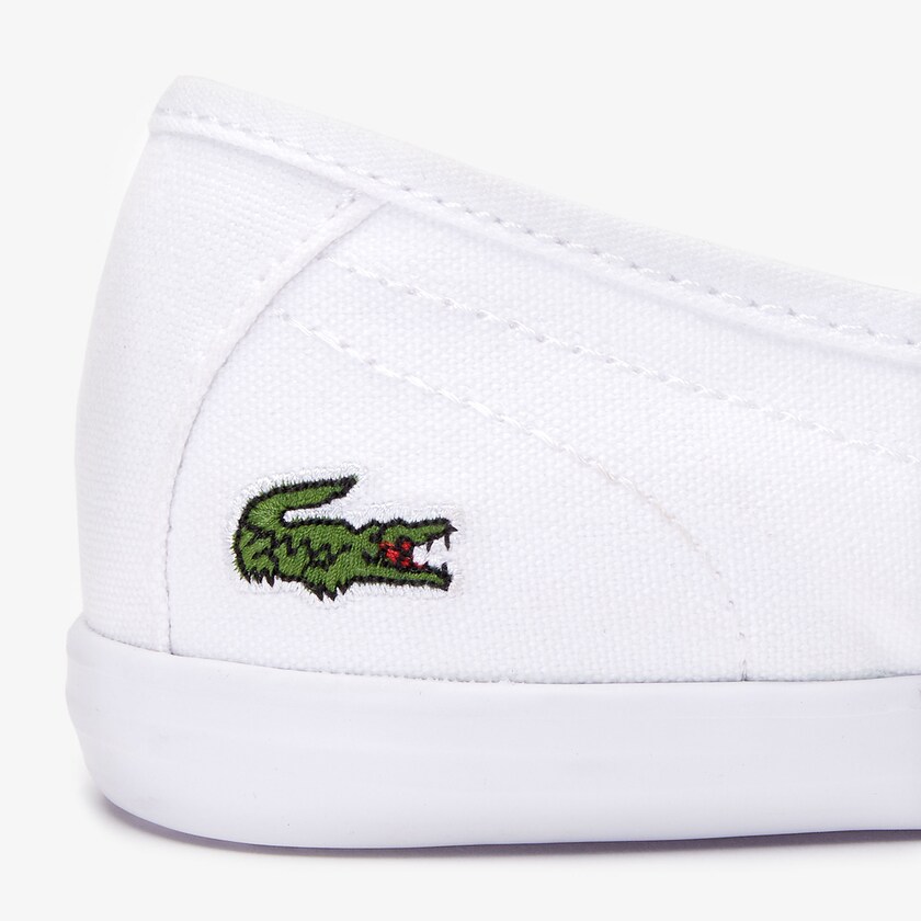 Sapatilhas Branco Feminino Lacoste Ziane Canvas LW8-48844G2