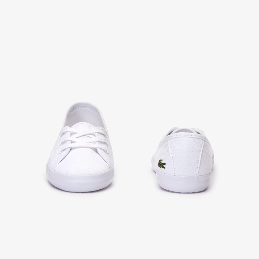 Sapatilhas Branco Feminino Lacoste Ziane Chunky Canvas FL4-58285R0