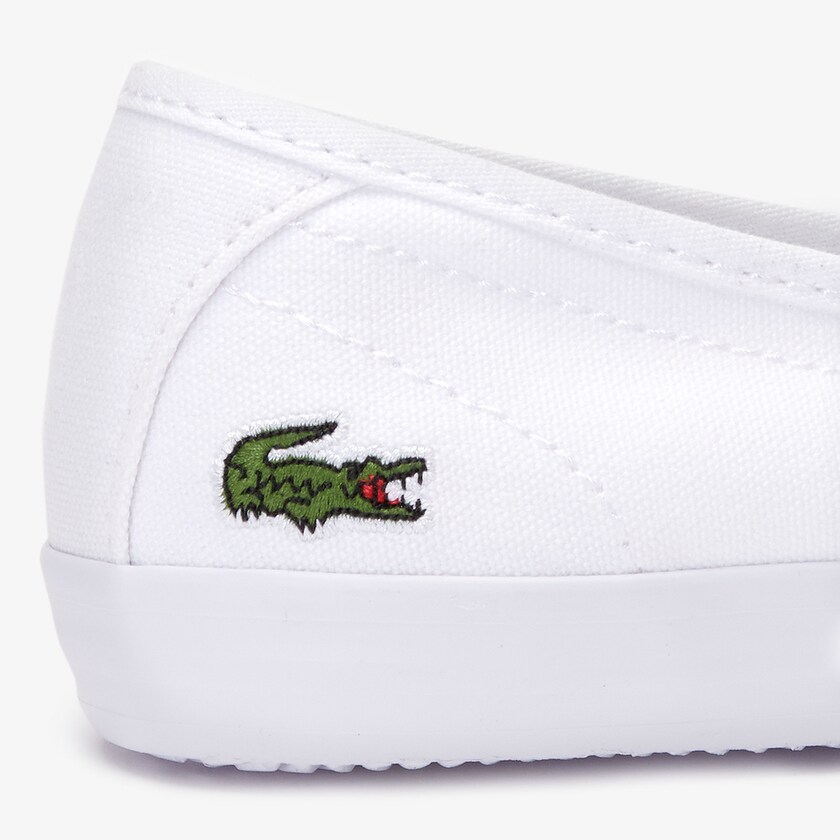 Sapatilhas Branco Feminino Lacoste Ziane Chunky Canvas FL4-58285R0