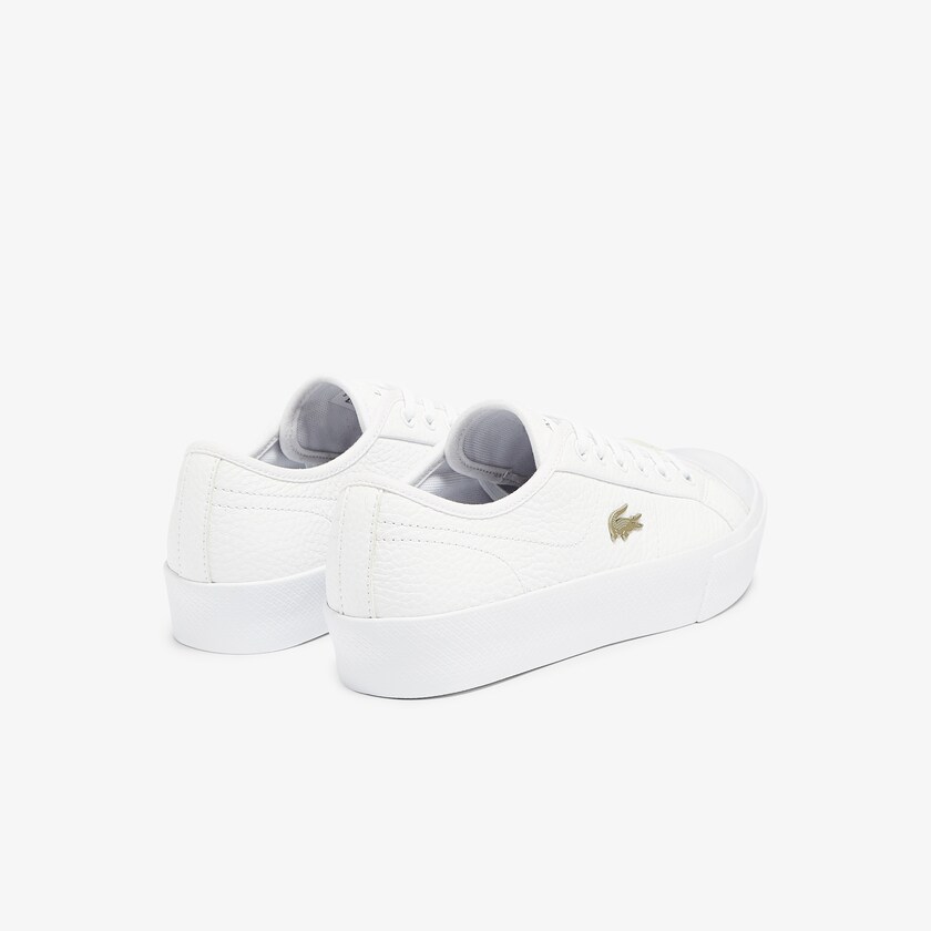 Sapatilhas Branco Branco Feminino Lacoste Ziane Plus Grand Leather NU5-00140R9