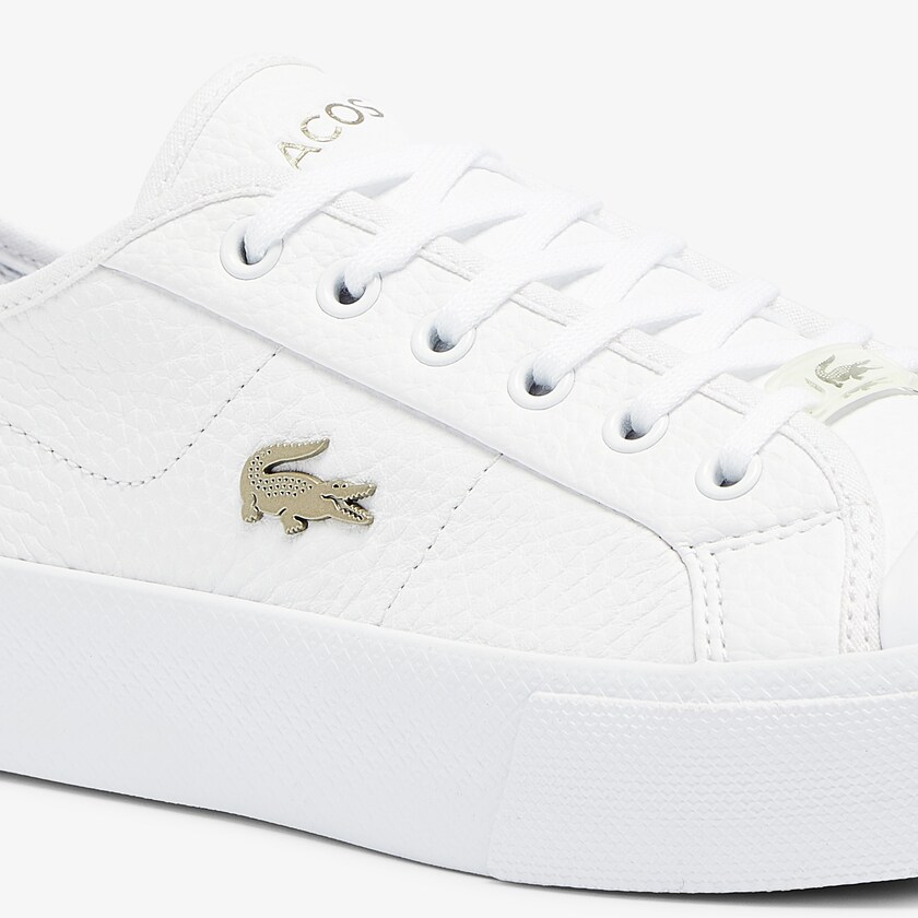 Sapatilhas Branco Branco Feminino Lacoste Ziane Plus Grand Leather NU5-00140R9