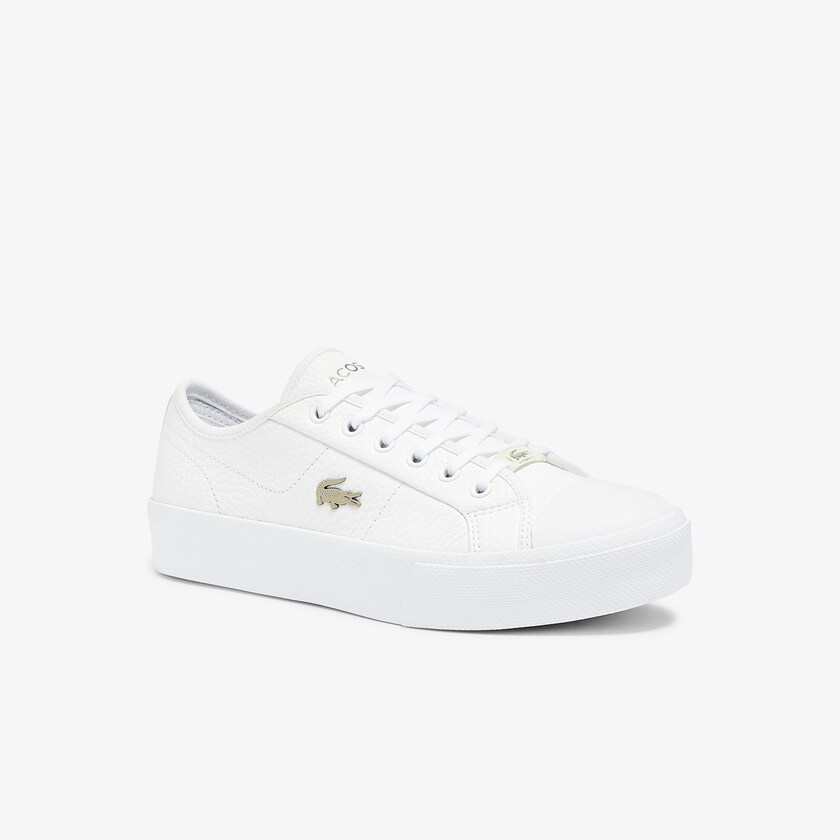 Sapatilhas Branco Feminino Lacoste Ziane Plus Grand Leather NL1-71487Y7
