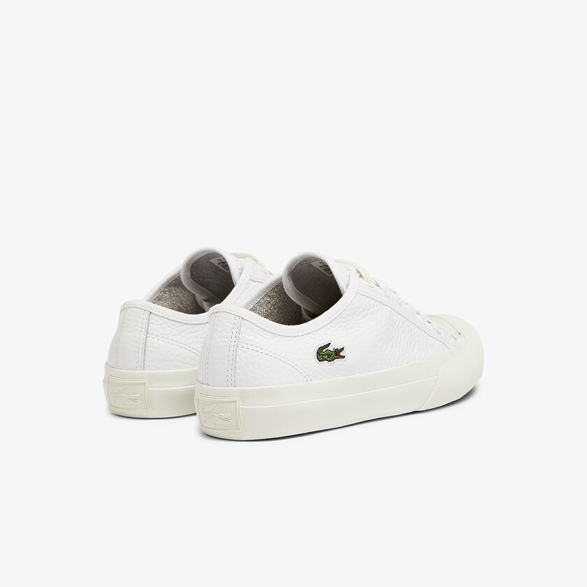 Sapatilhas Lona Branco Cinzentas Feminino Lacoste Topskill Leather SV2-49674O3