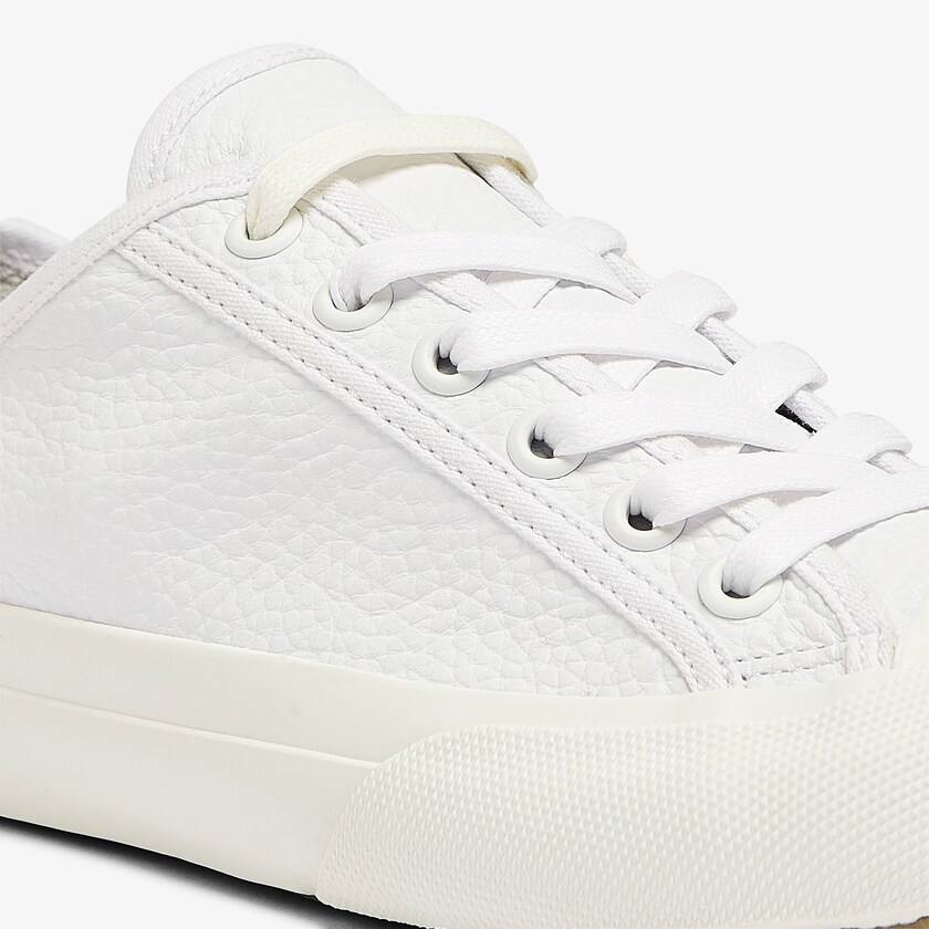 Sapatilhas Lona Branco Cinzentas Feminino Lacoste Topskill Leather SV2-49674O3
