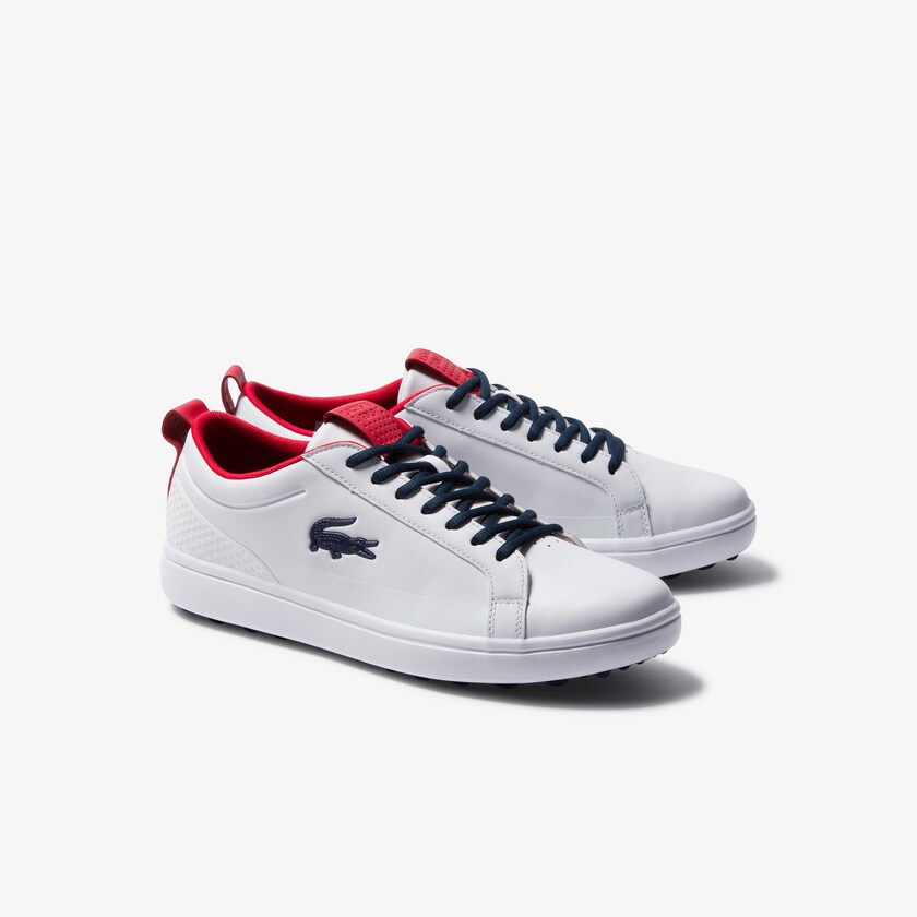 Sapatos de Golfe Branco Bege Masculino Lacoste G Elite Synthetic HX5-50465F3