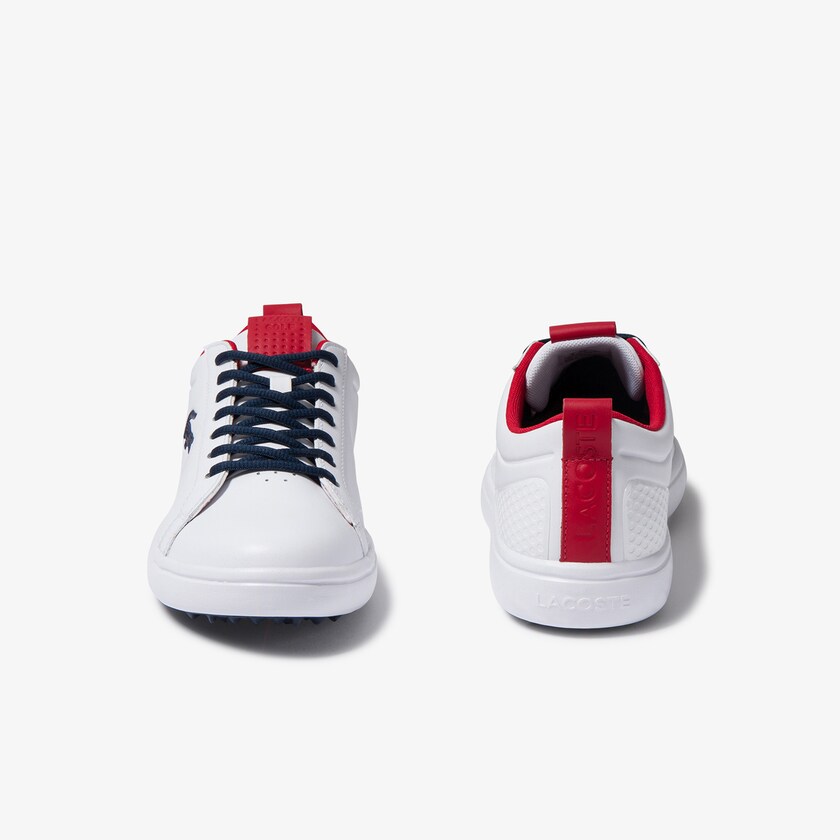 Sapatos de Golfe Branco Bege Masculino Lacoste G Elite Synthetic HX5-50465F3