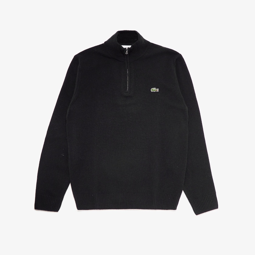 Suéteres Pretas Masculino Lacoste Half Zip Collared FV1-90599U9