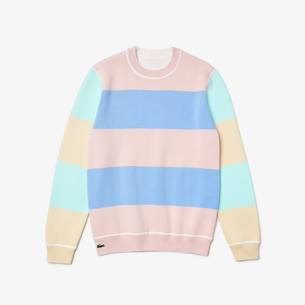 Suéteres Branco Masculino Lacoste LIVE Reversible Cotton EZ4-91079I3