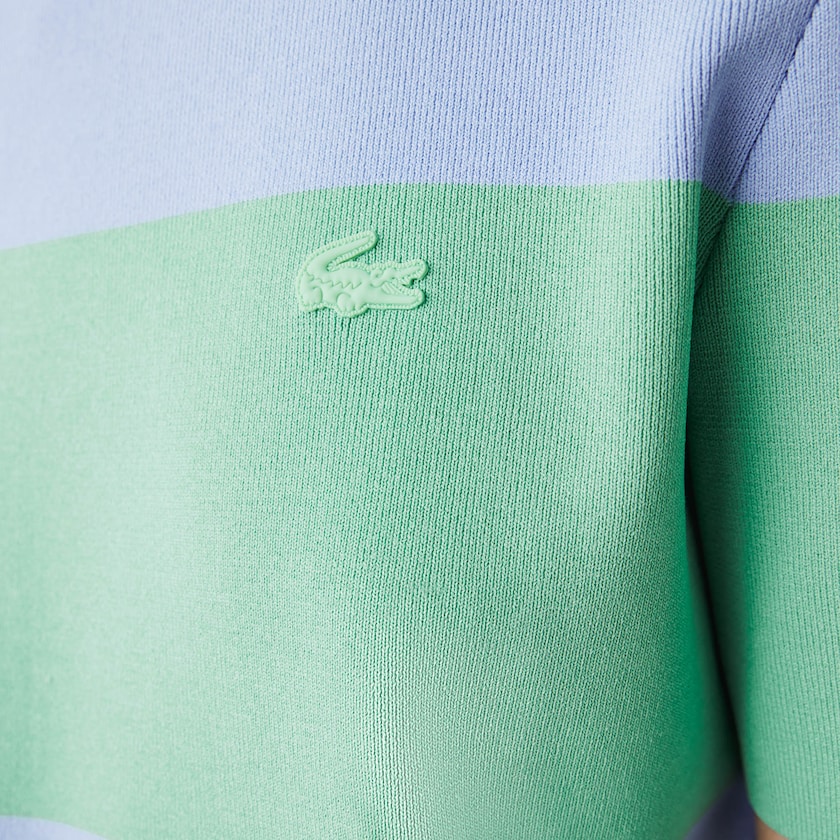 Suéteres Azuis Verdes Feminino Lacoste LIVE Striped Knit RX8-86658F4