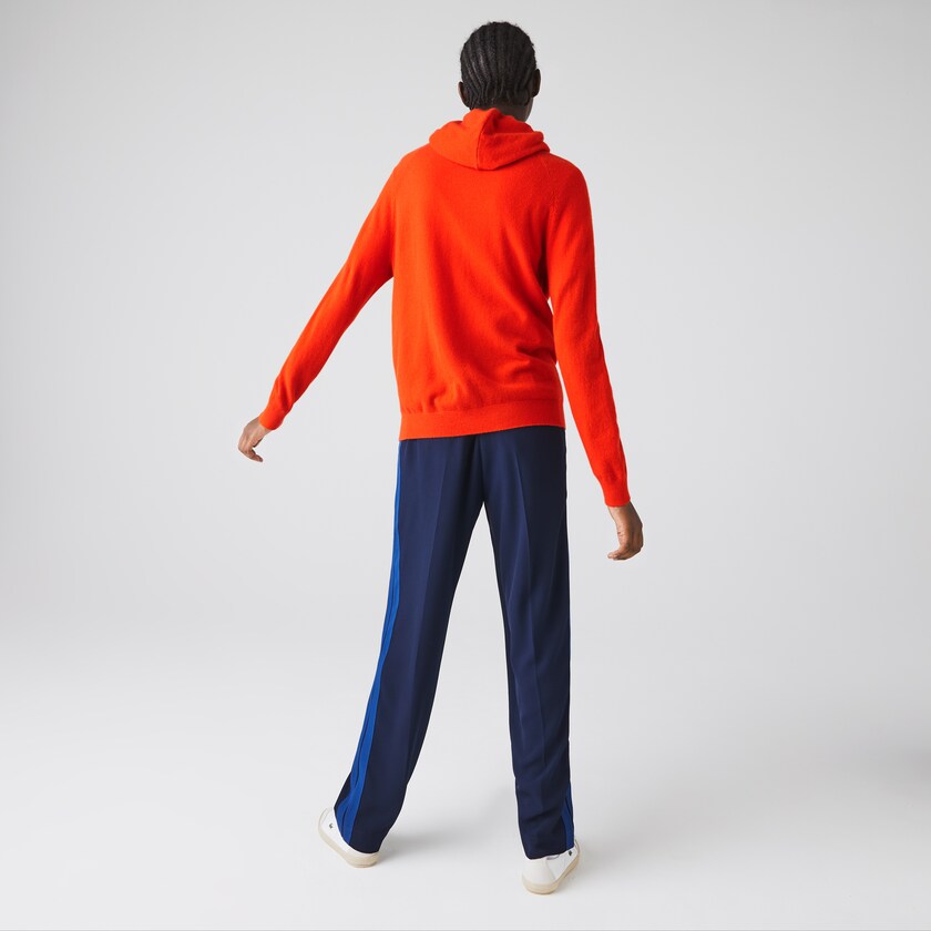 Suéteres Vermelhas Feminino Lacoste SPORT Recycled Cashmere Zip FZ1-06800R2