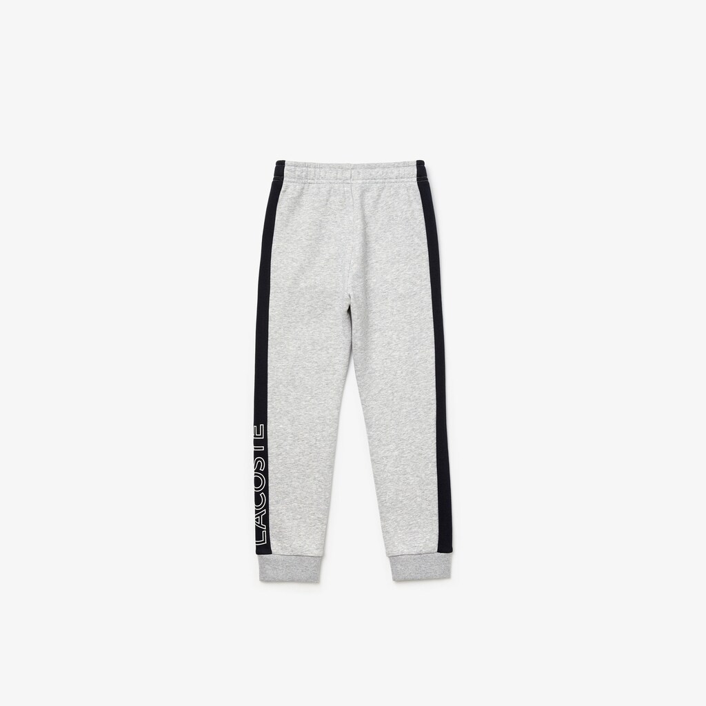 Calças De Treino Cinzentas Azul Marinho Azuis Branco Criança Lacoste SPORT Colorblock Fleece SY5-65286X3