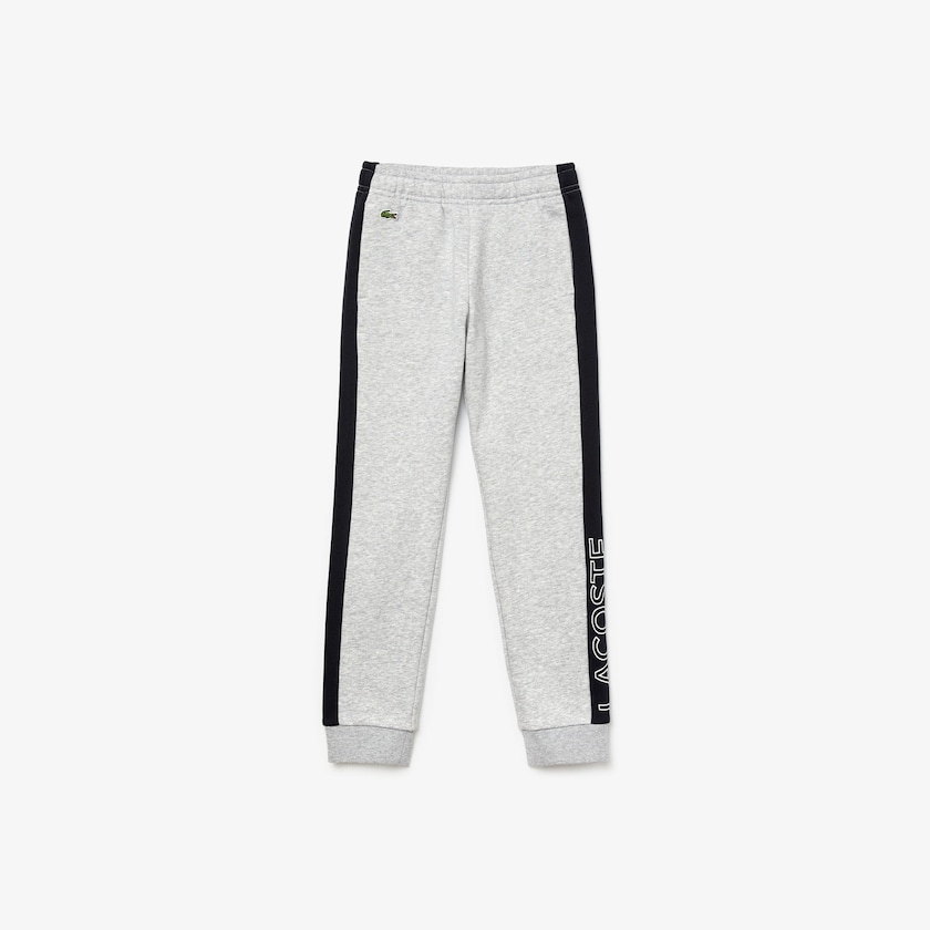 Calças De Treino Cinzentas Azul Marinho Azuis Branco Criança Lacoste SPORT Colorblock Fleece SY5-65286X3
