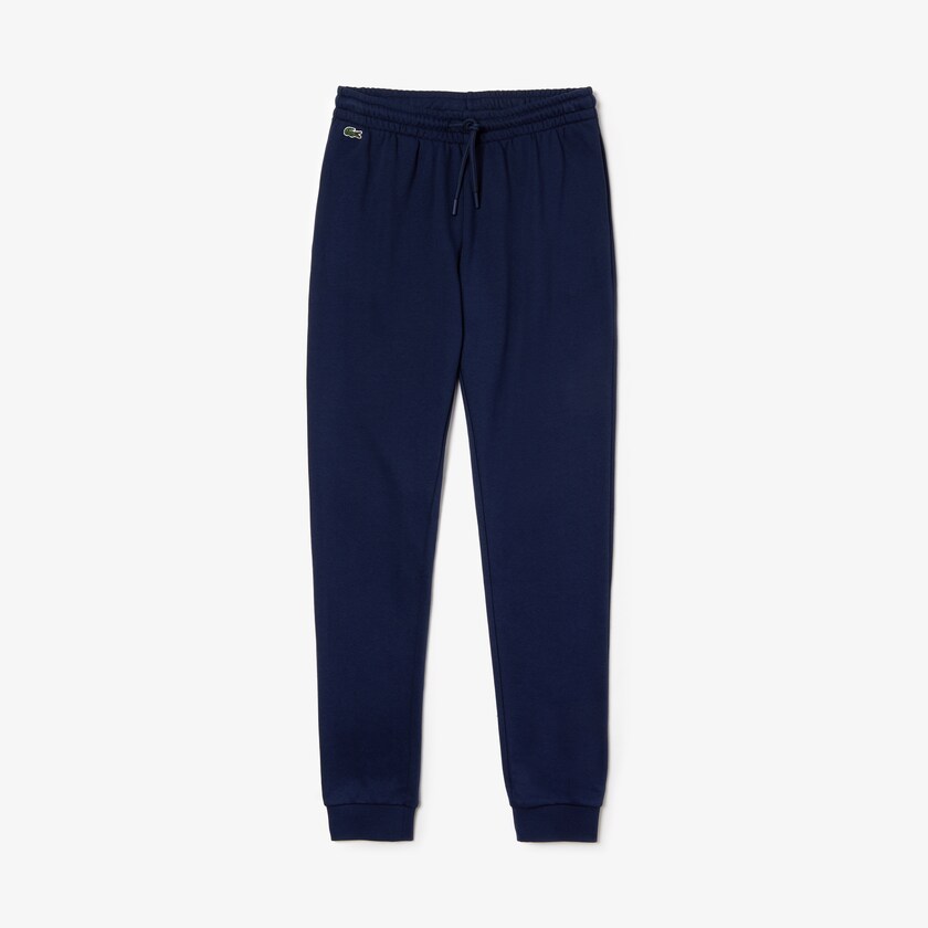 Calças De Treino Azul Marinho Azuis Feminino Lacoste SPORT Tennis Fleece MV0-48884J0