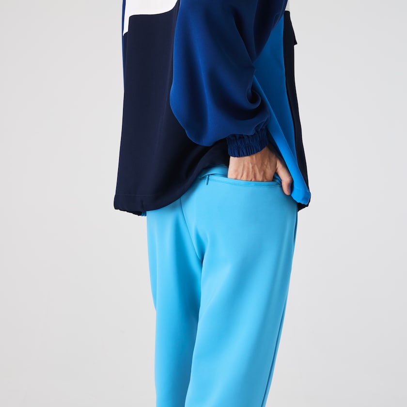 Calças De Treino Azuis Feminino Lacoste Stretch Waistband RH4-47984M0
