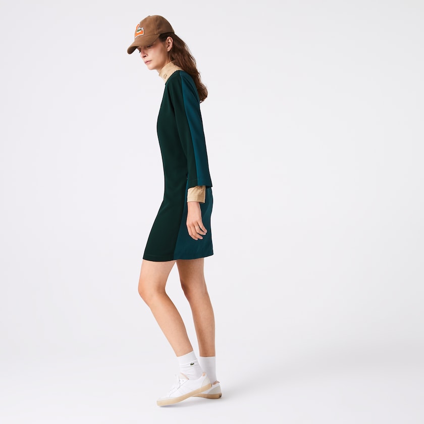 Vestido Verdes Feminino Lacoste Crew Neck Flowy TK4-13511P3