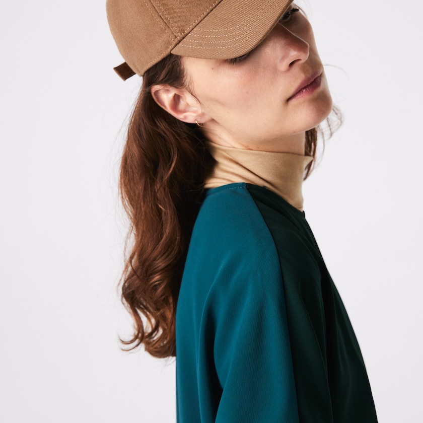 Vestido Verdes Feminino Lacoste Crew Neck Flowy TK4-13511P3