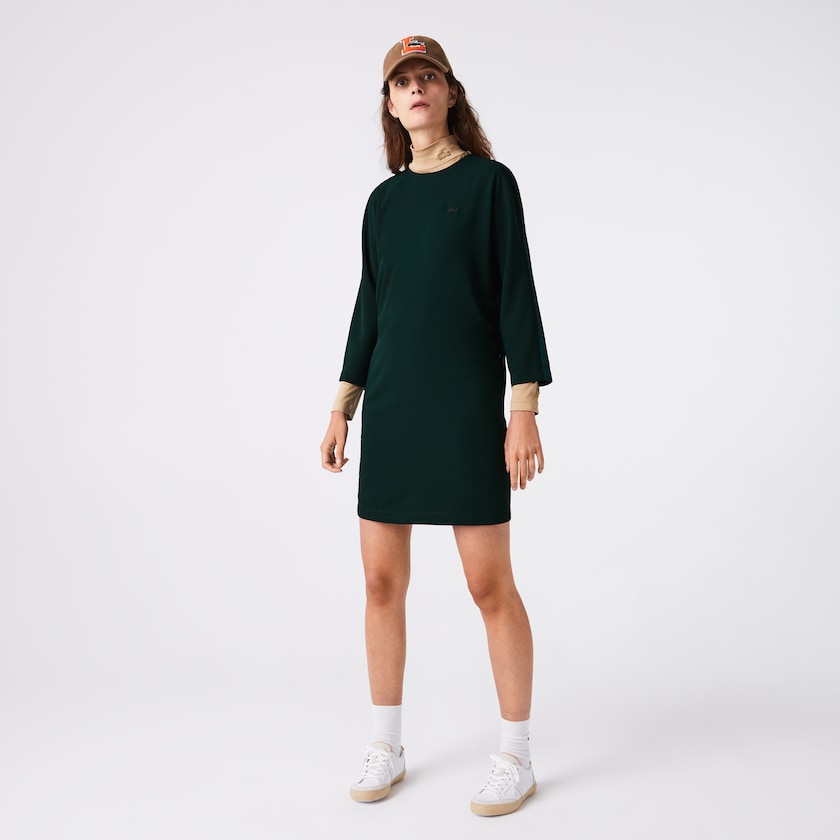 Vestido Verdes Feminino Lacoste Crew Neck Flowy TK4-13511P3
