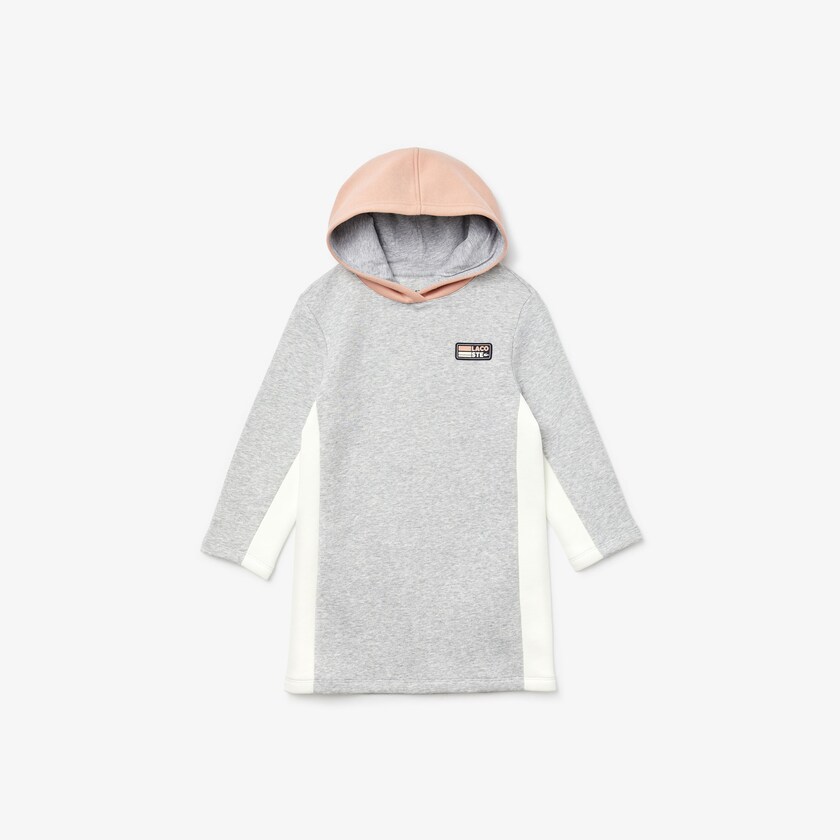 Vestido Cinzentas Rosa Branco Criança Lacoste SPORT Colorblock Fleece Sweatshirt PY5-20392Y1