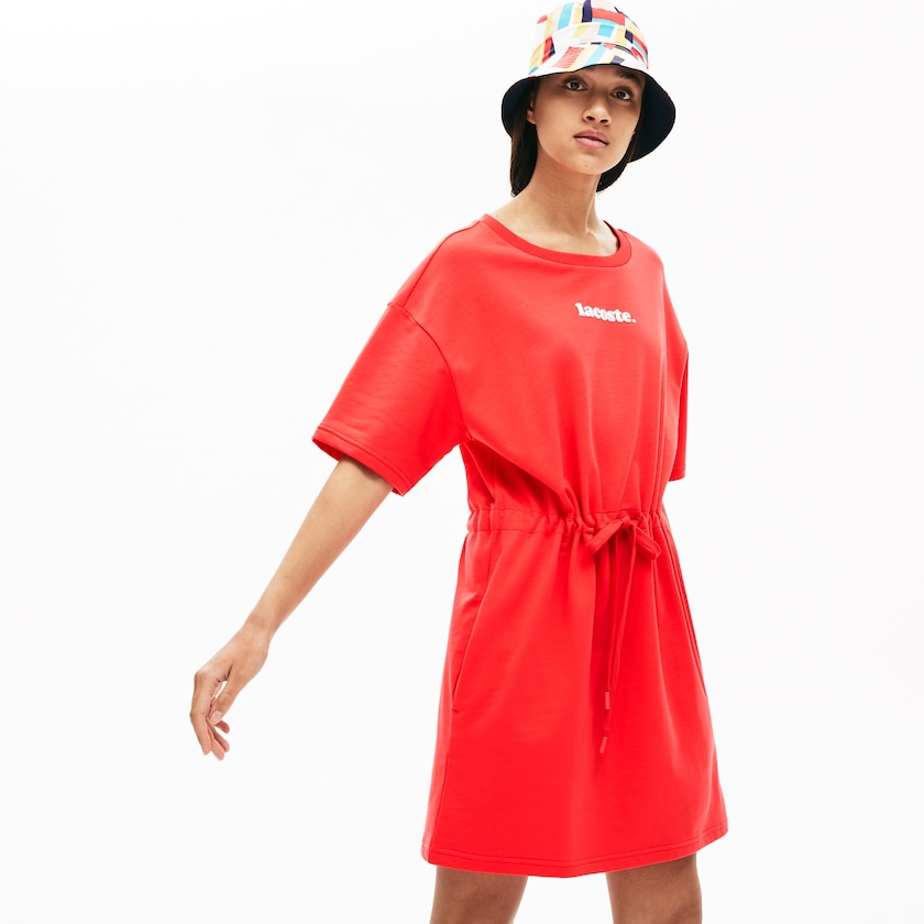 Vestido Vermelhas Feminino Lacoste Signature Cotton Fleece T-shirt RO4-71117W6