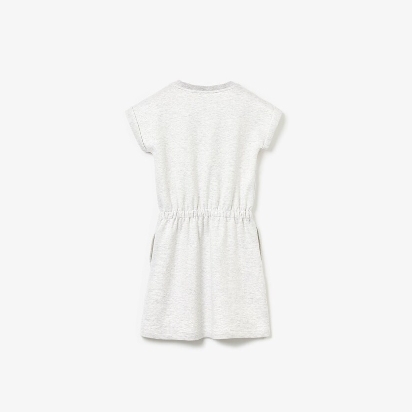 Vestido Cinzentas Criança Lacoste Tricolor Stripe Drop Shoulder SO1-09890B7