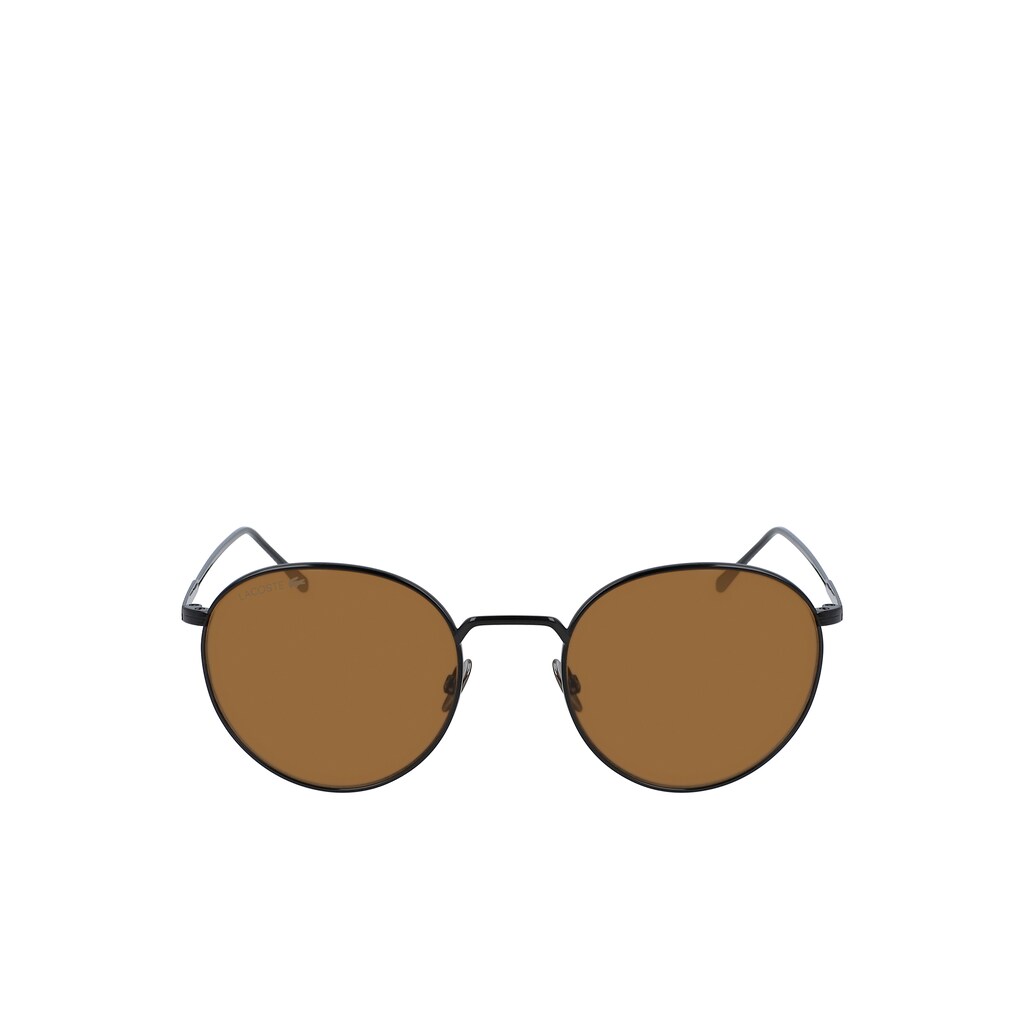 Óculos de Sol Pretas Masculino Lacoste Round Metal Ultra-Thin WU8-69466A7