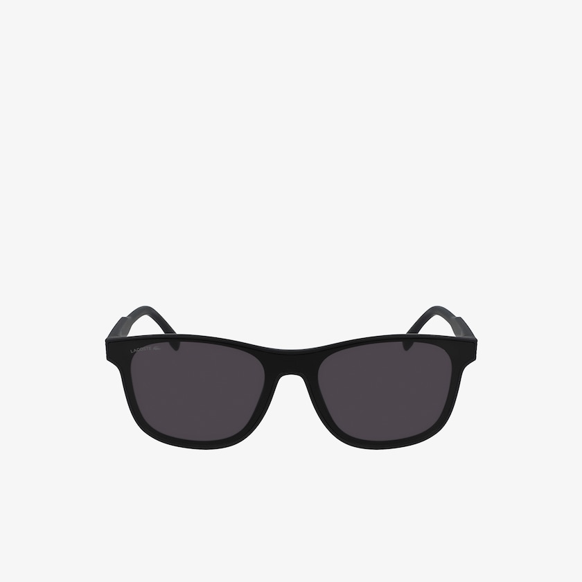 Óculos de Sol Pretas Masculino Lacoste Shield Plastic L.12.12 JX7-54085P0